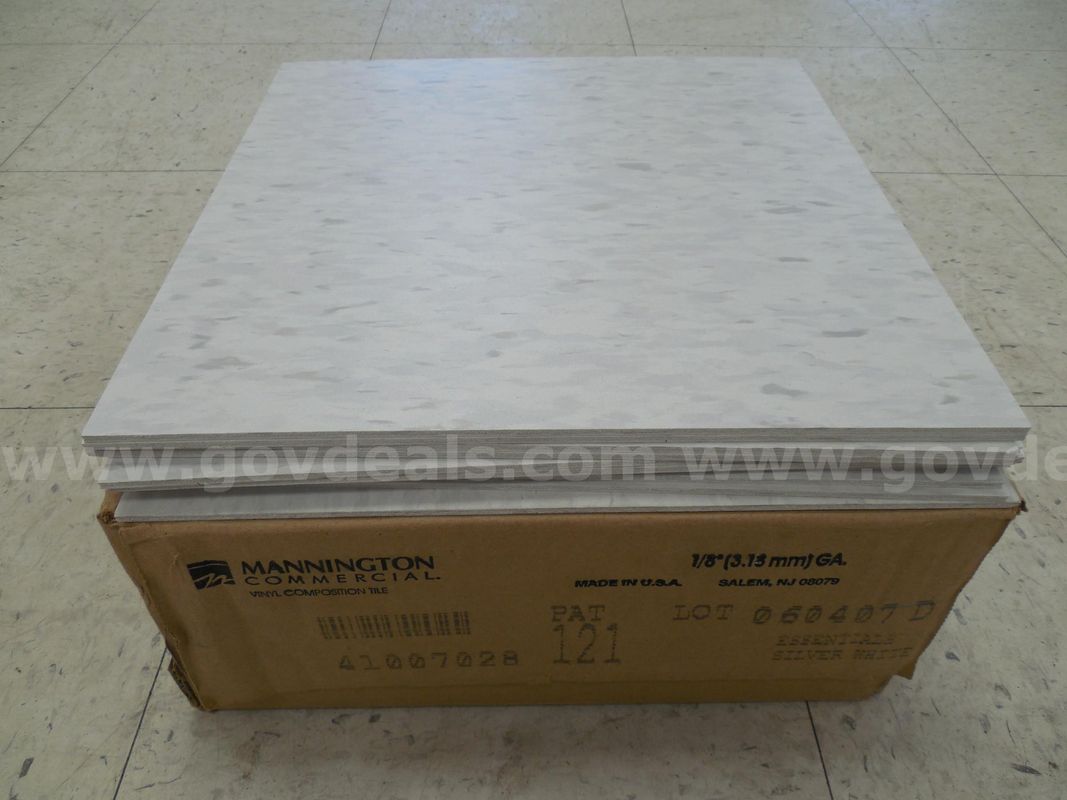 Composite vinyl tiles - White/Grey - Qty. 52
