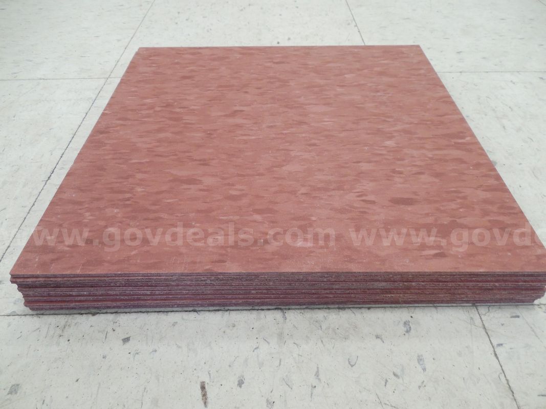 Composite vinyl tiles - Red/Grey/White - Qty. 10