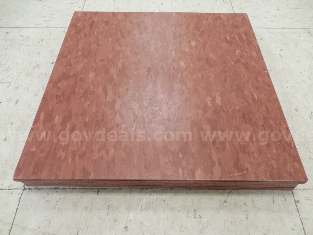 Composite vinyl tiles - Red/Grey/White - Qty. 10