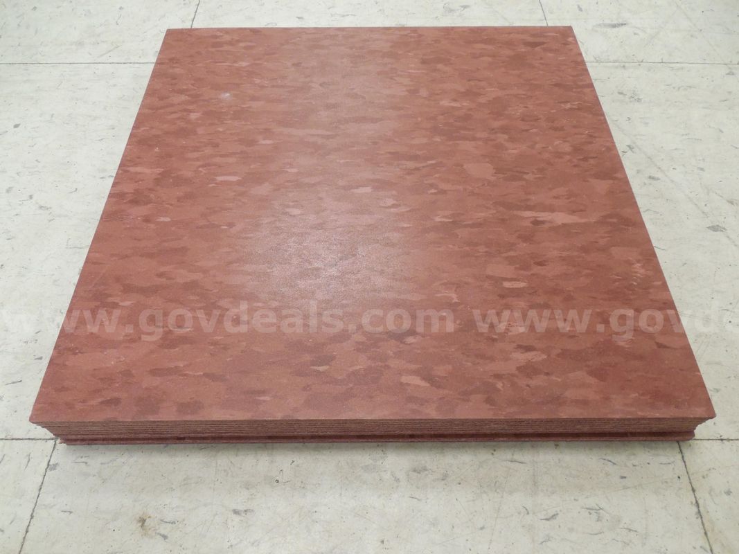 Composite vinyl tiles - Red/Grey/White - Qty. 10