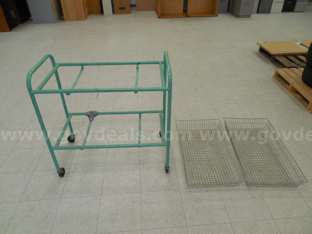 Metal rolling cart