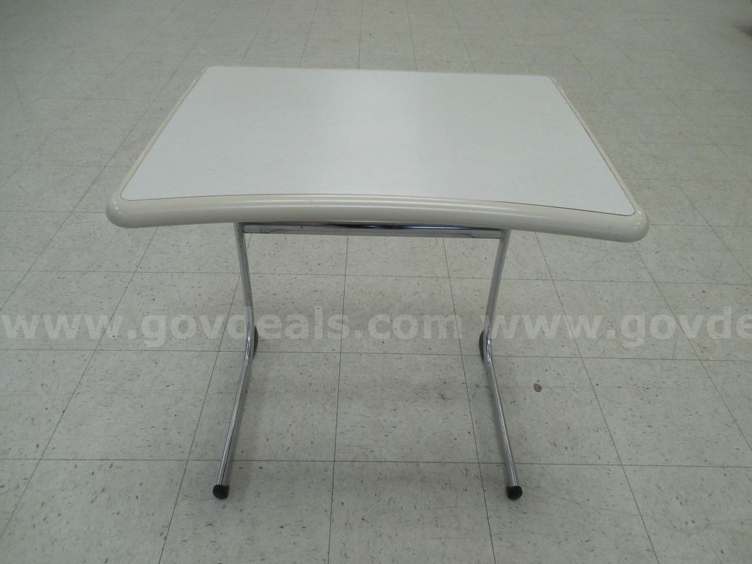 Metal and plastic student desk