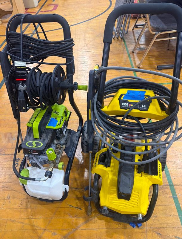 SUN Joe and Stanley Electric Pressure washers