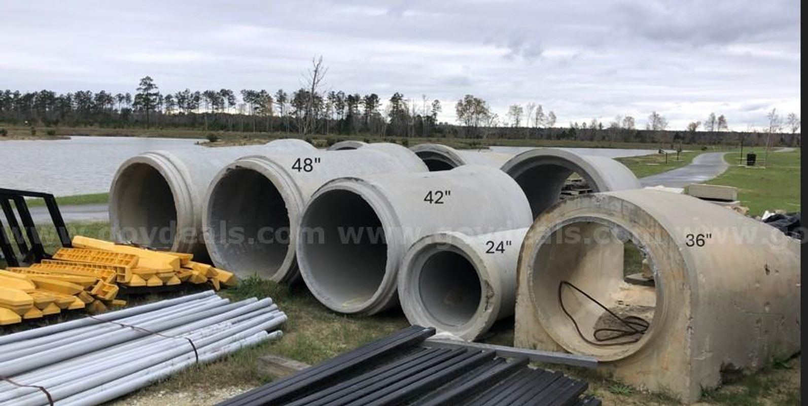 Lot of Reinforced Concrete Pipe (RCP)