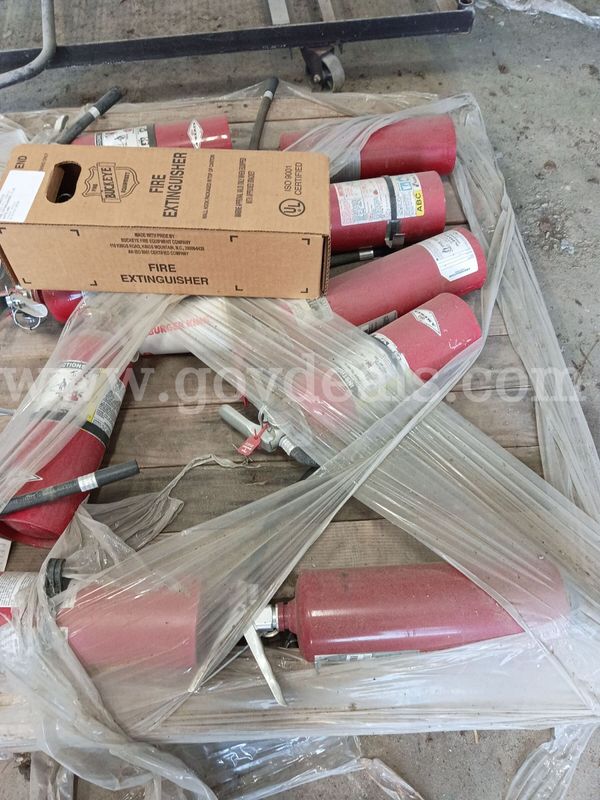 A Lot of Fire Extinguishers