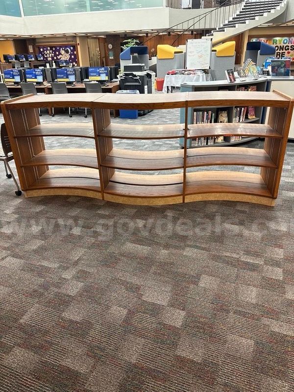 Double-sided Freestanding Bookshelf