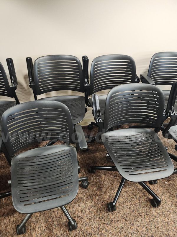 Office Chairs Adjustable Height Rolling Folding Arms Steelcase Quantity 9 Black