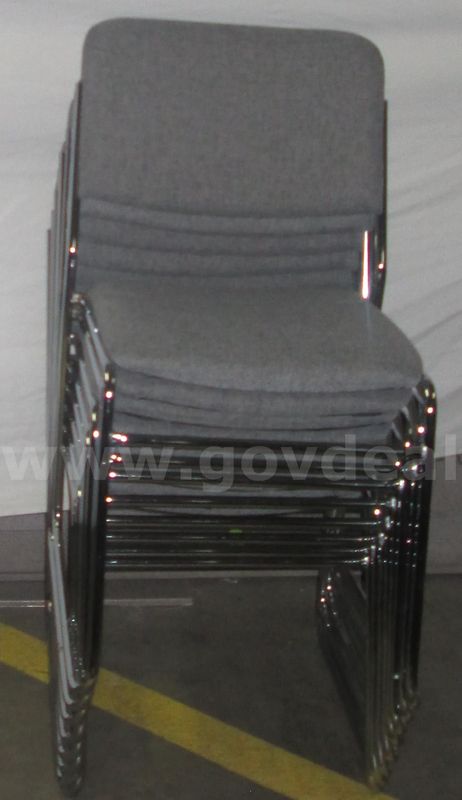 10 Vintage steelcase max stacker chairs.