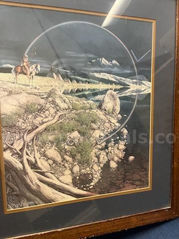 Bey Doolittle "the sentinel" numbered print framed