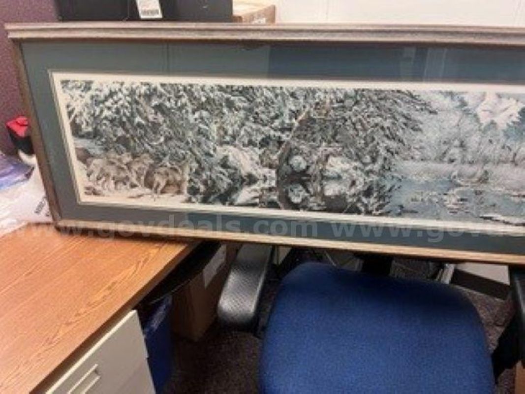 Diana Casey Winter Wolves Print Signed