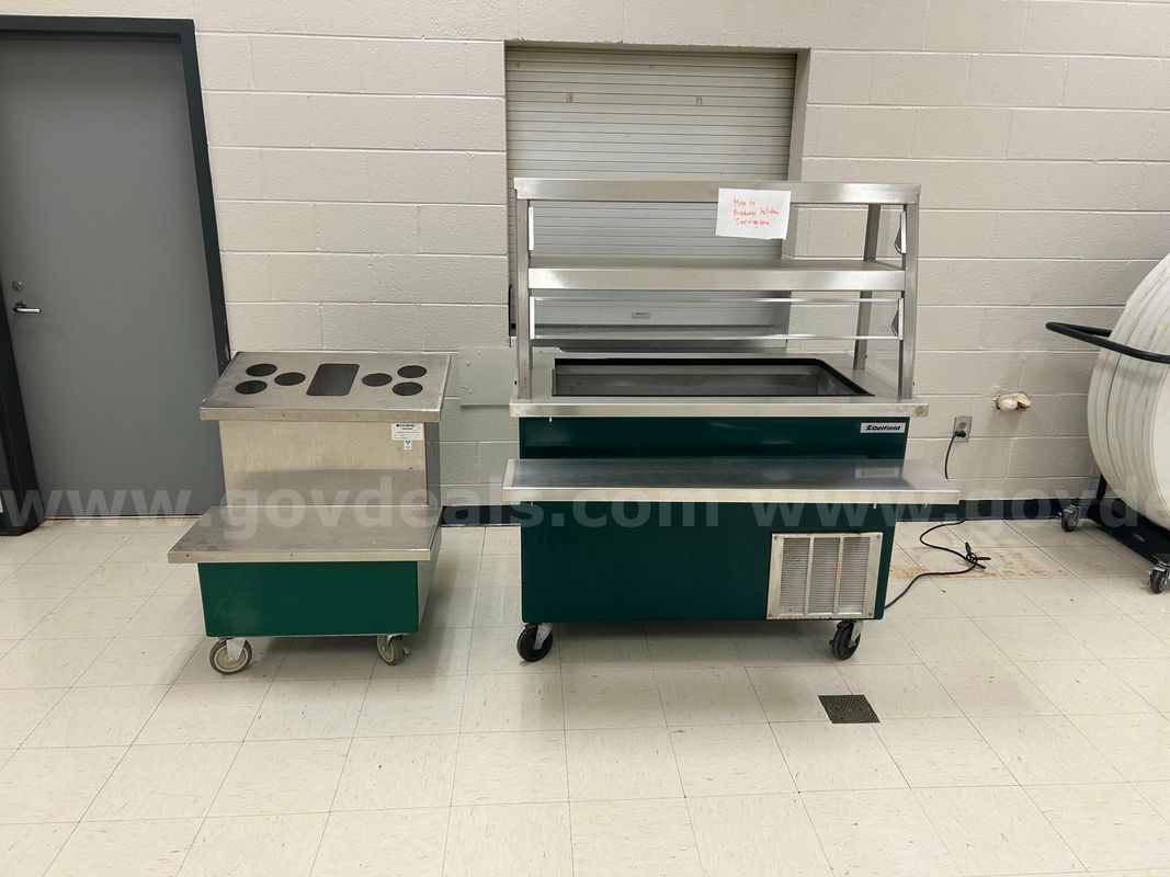 Deifield KCSC50B Cold Bar with Colorpoint Utensils Holder